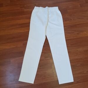 Soft Surroundings Metro Leggings Slim Ankle Crop Pants Size S White New